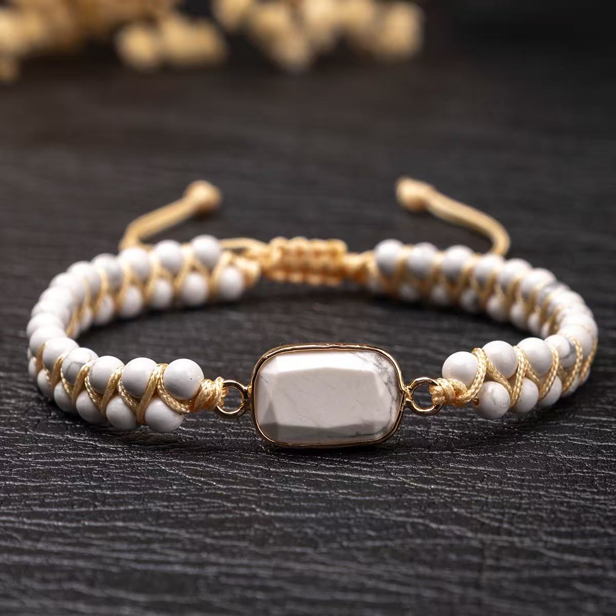 Gemstone Braided Bracelet