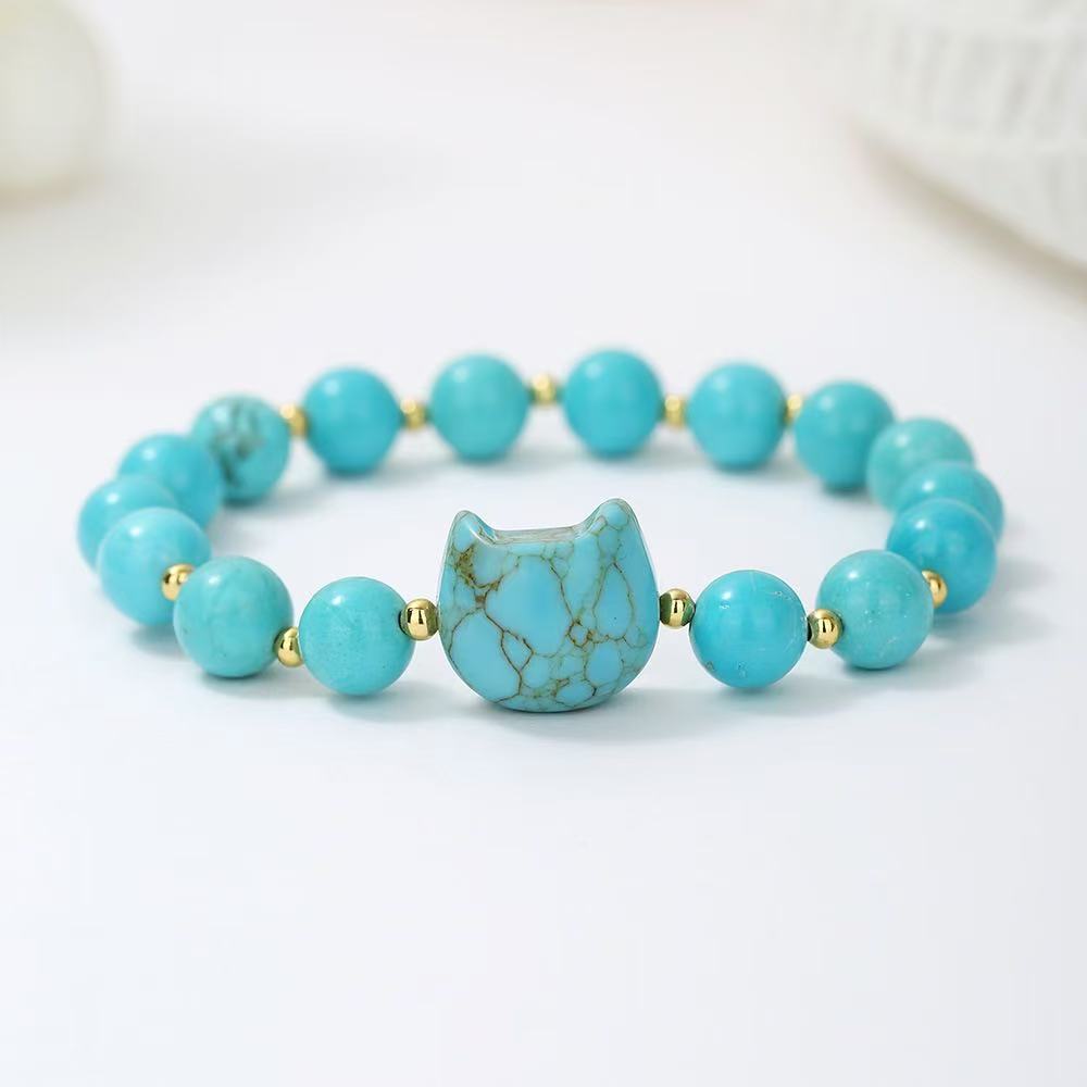 Gemstone Kitty Bracelet